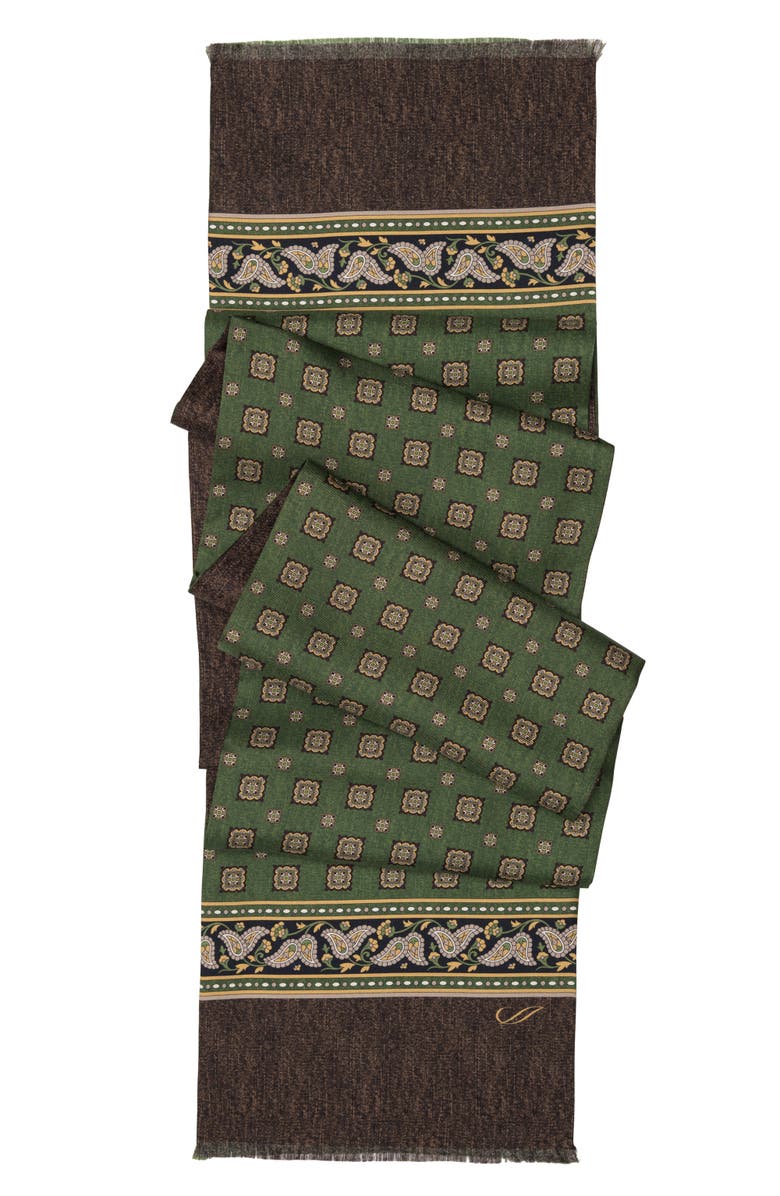 Elizabetta Volterra - Silk Scarf for Men, Alternate, color, Green