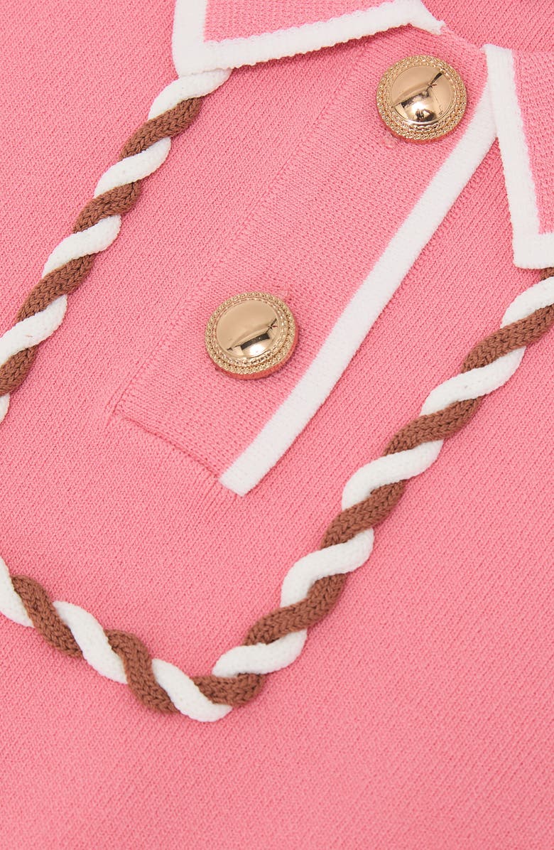 Reiss Kids' Niamh Sleeveless Sweater Dress, Alternate, color, Coral