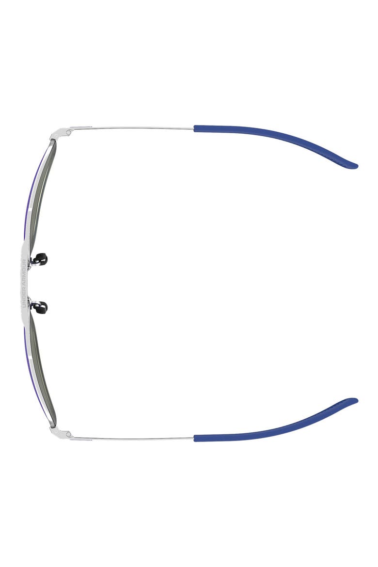 59mm Polarized Mirrored Aviator Sunglasses, Alternate, color, PALLADIUM
