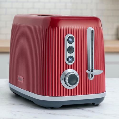 Oster Retro 2 Slice Toaster With Extra Wide Slots In Red