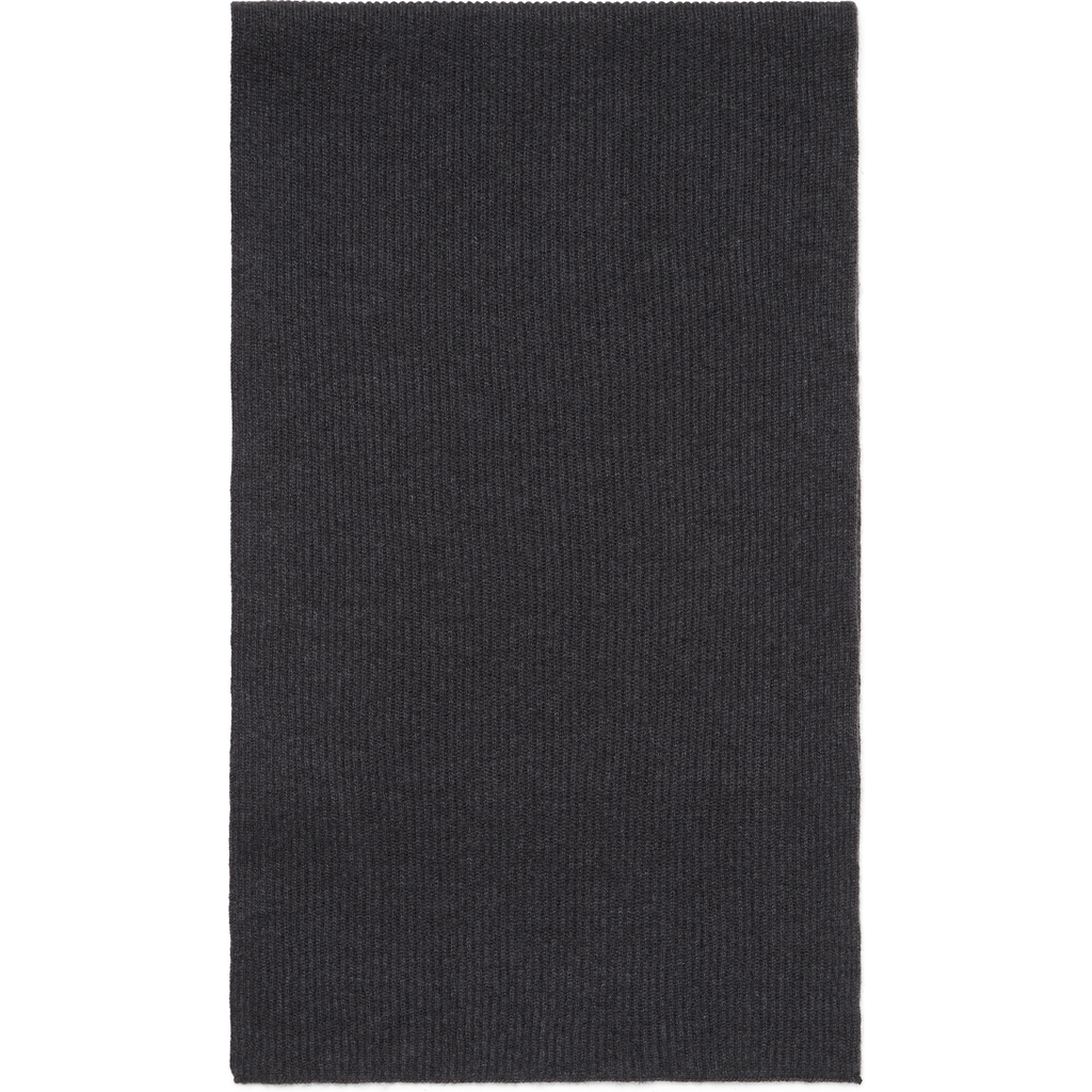 Brunello Cucinelli Cashmere Knit Scarf In Gray
