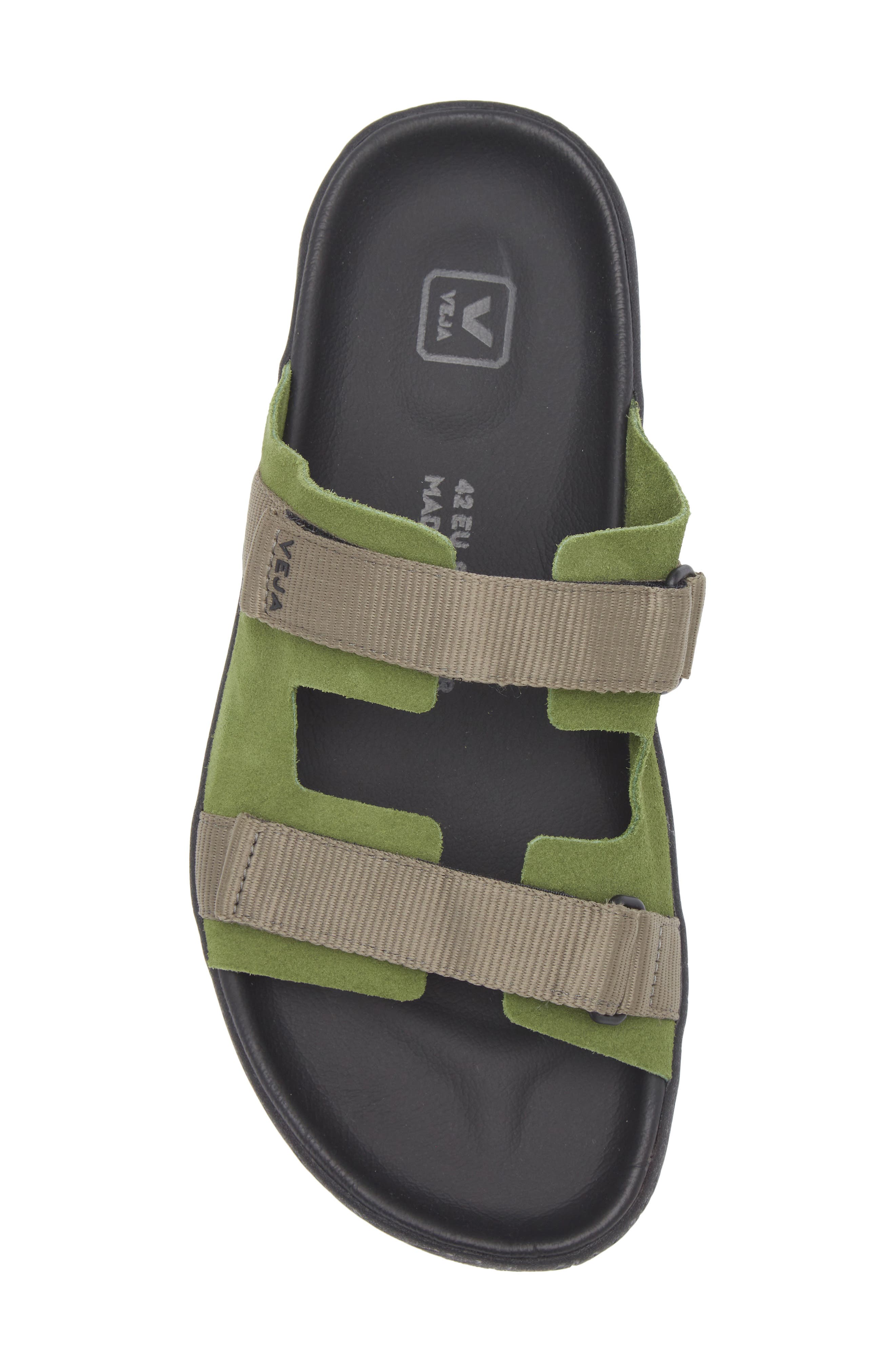 Arpoador Slide Sandal, Alternate, color, MILITARY KHAKI BLACK