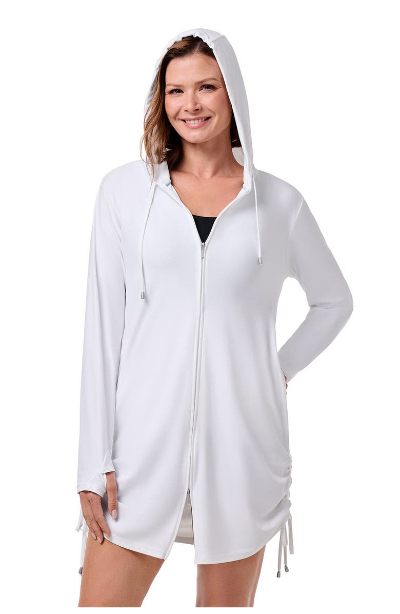 Coolibar Swim Cover-Up - UPF 50+ Sun Protection - Wailea, Main, color, White