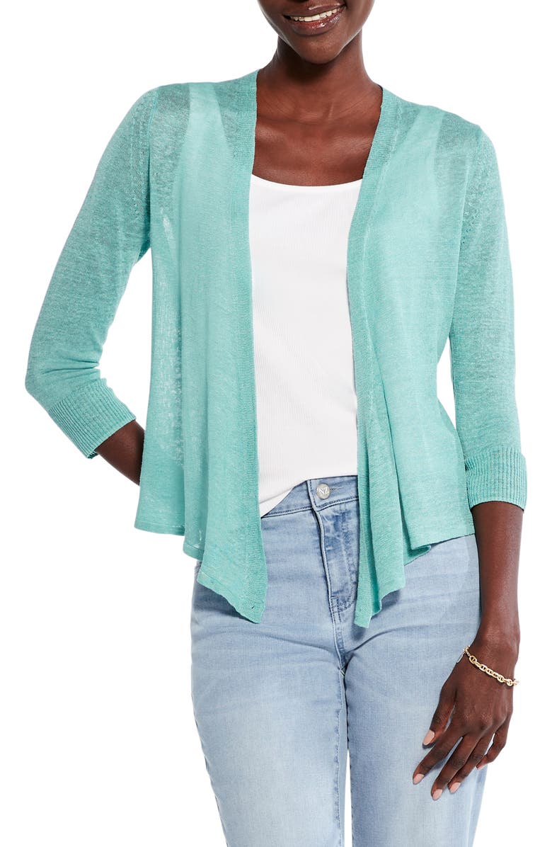 NIC+ZOE 4-Way Convertible Linen Blend Cardigan, Main, color,