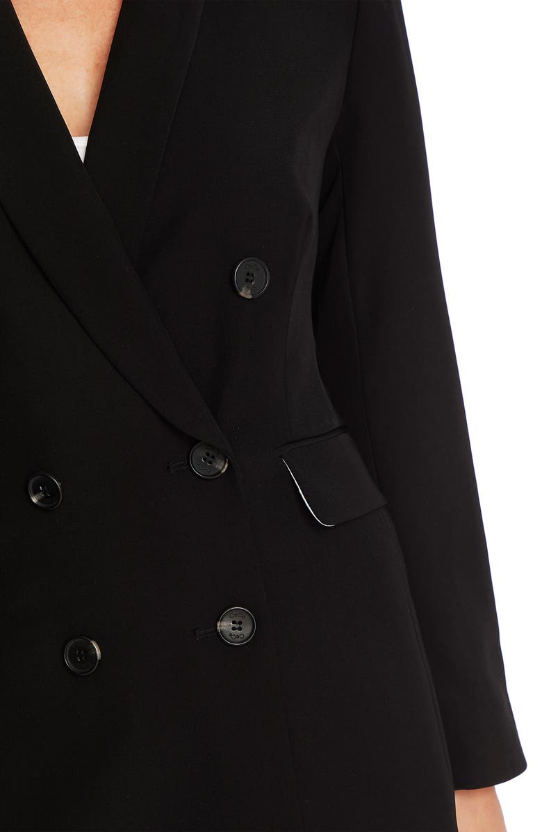 CeCe Double Breasted Twill Blazer, Alternate, color, 