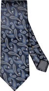 Eton Navy Paisley Silk Jacquard Tie