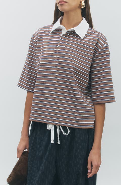 Frankie Striped Polo Top