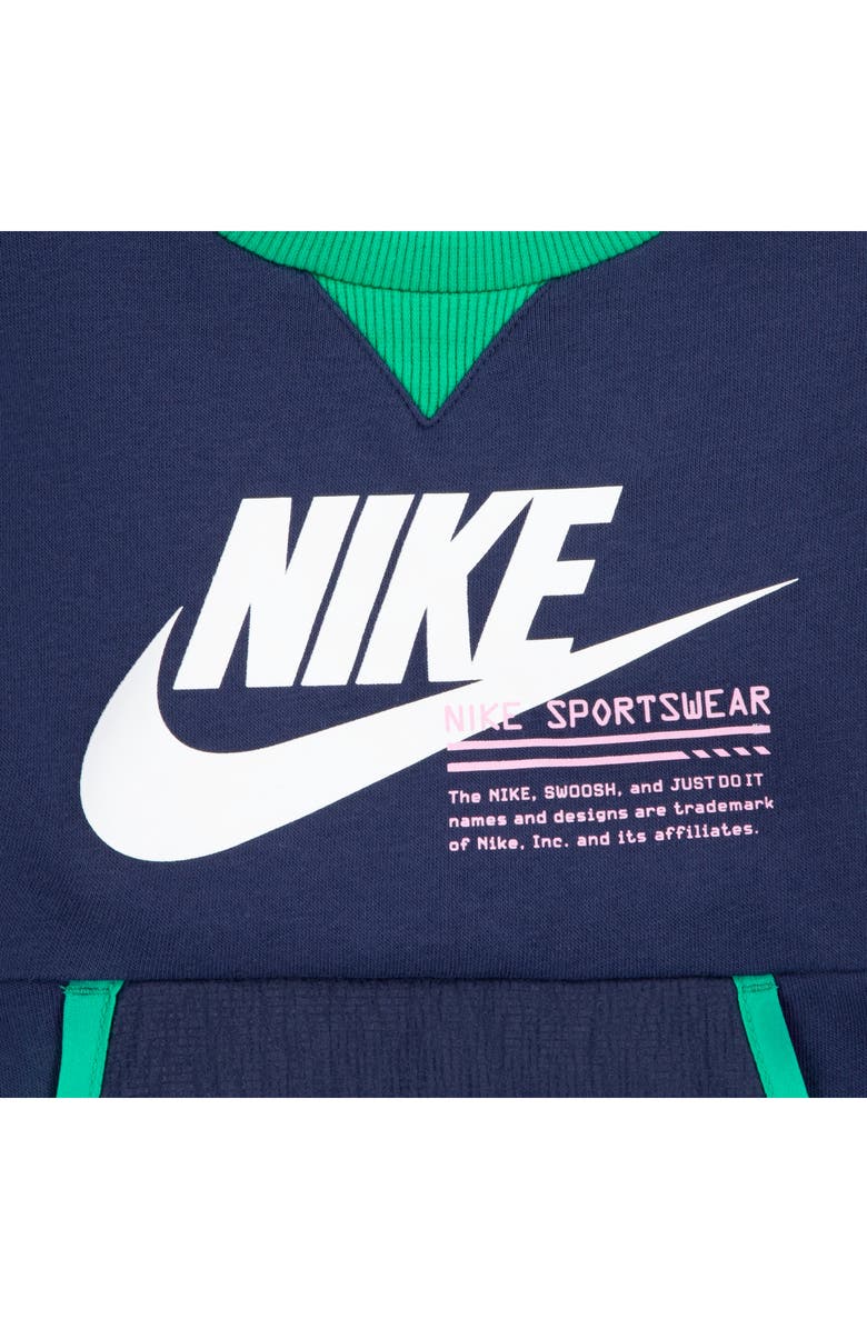 Nike Kids' Graphic Logo Pullover Sweater, Alternate, color, Midnight Navy
