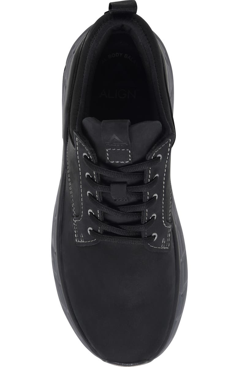 Align Verdell Water Resistant Leather Sneaker - Wide Width Available, Alternate, color, Black
