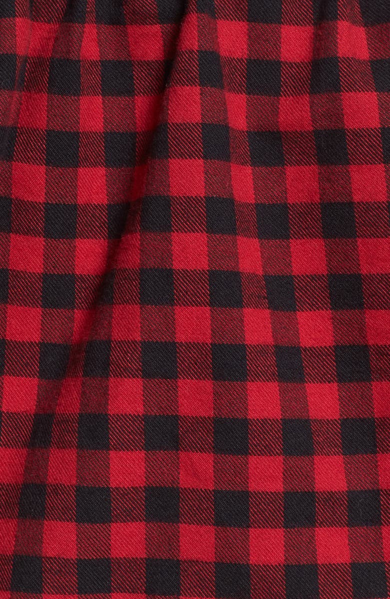 Chloe & Katie Plaid Off the Shoulder Crop Top, Alternate, color, 