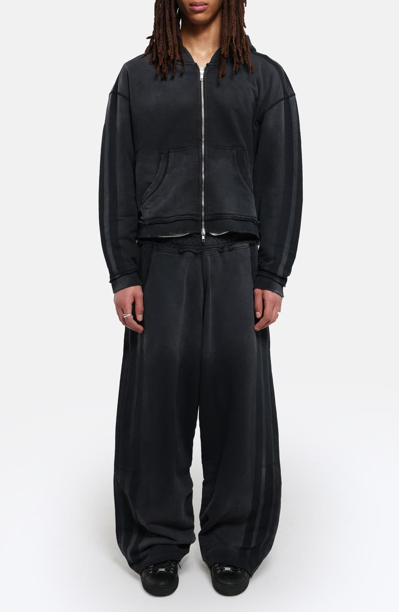 JADED LONDON Sporty Stripe Monster Sweatpants, Alternate, color, Black