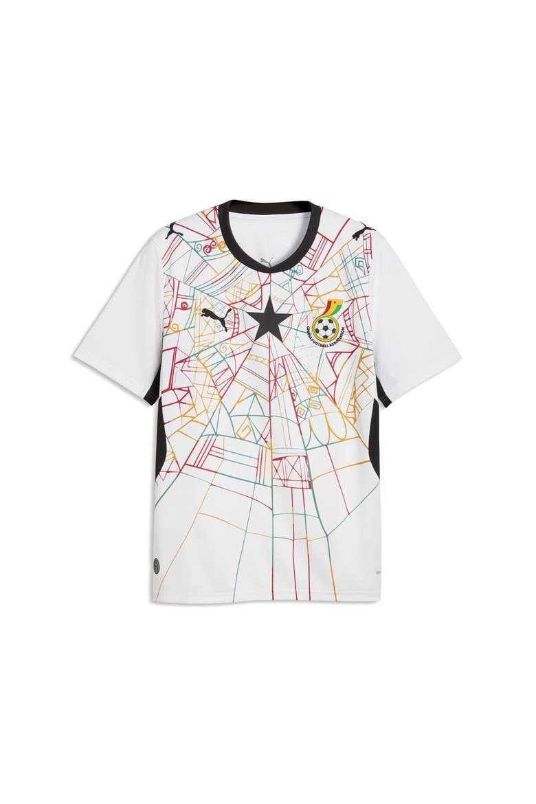PUMA Men's Puma White Ghana National Team 2026 Home Replica Jersey