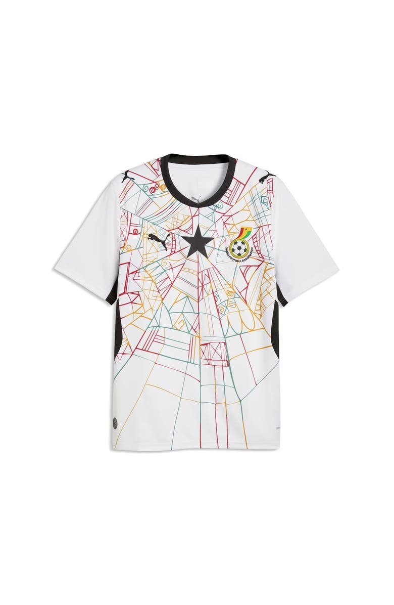 PUMA Men's Puma  White Ghana National Team 2026 Home Replica Jersey, Alternate, color, White