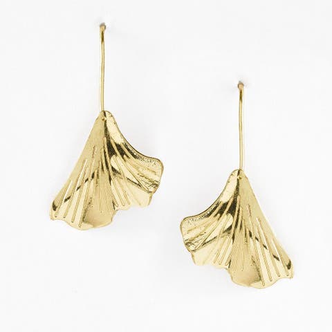 Sayuri Ginkgo Leaf Drop Earring