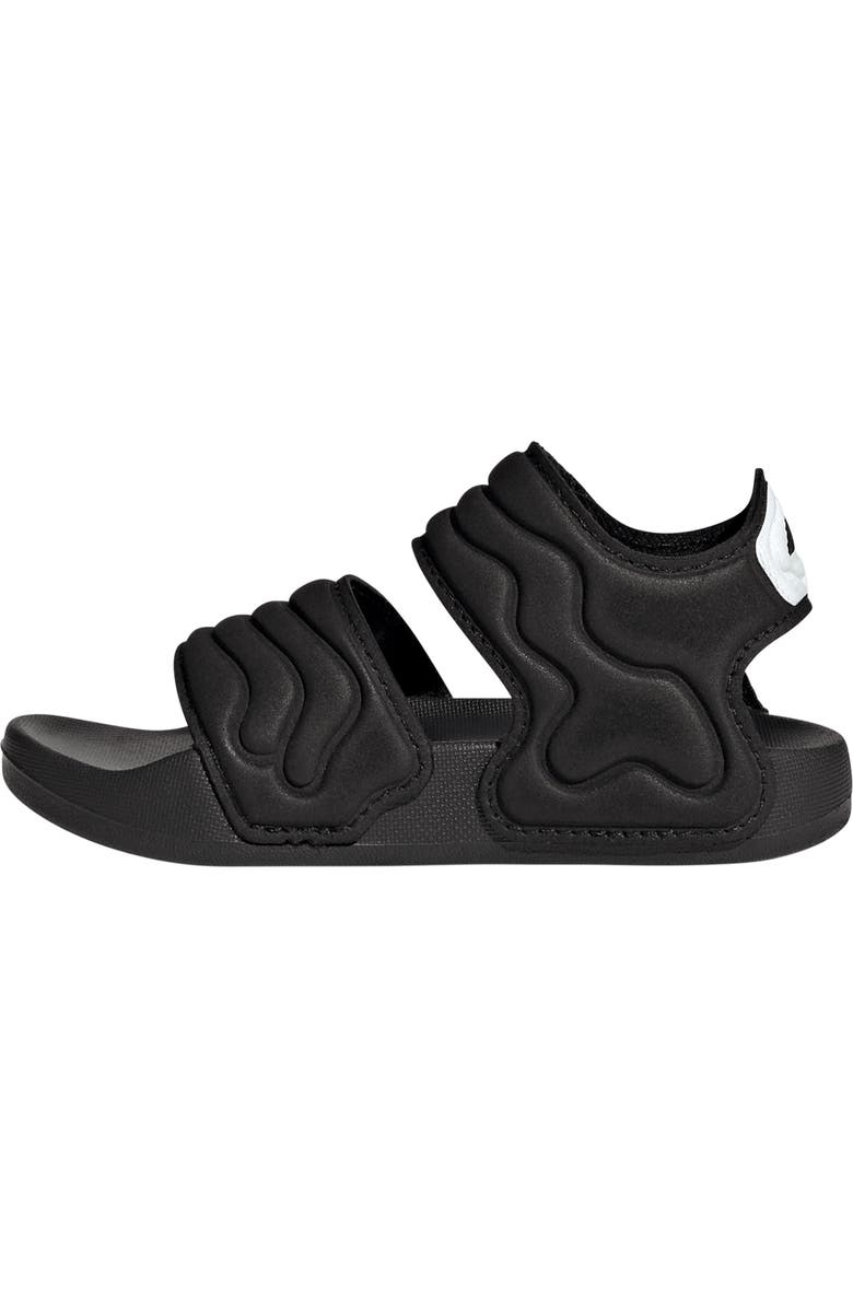 adidas Kids' Adilette Sandal, Alternate, color, Black/ White