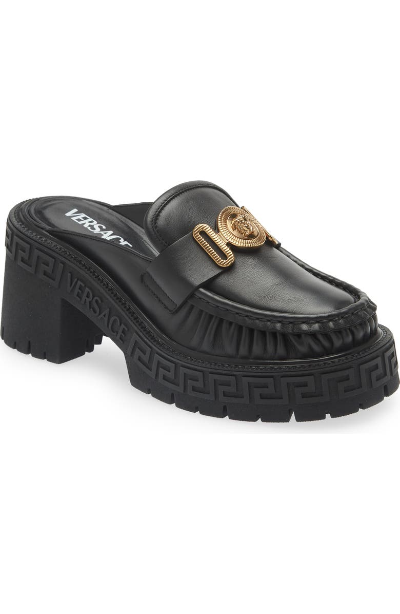 Versace Medusa Biggie Lug Sole Loafer Mule, Main, color,