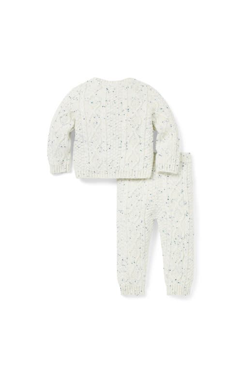 Janie And Jack Baby Cable Knit Matching Set In White