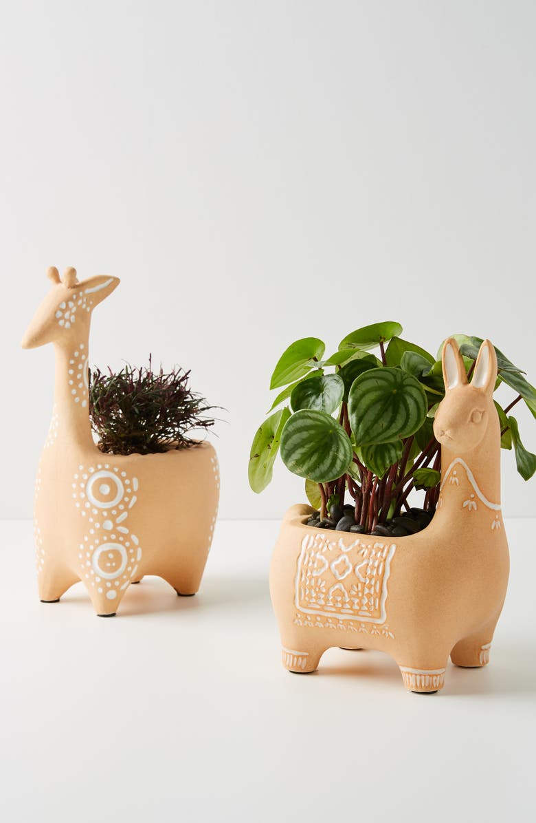 Anthropologie Home Anthropologie Mini Penelope Giraffe Planter Pot, Alternate, color,