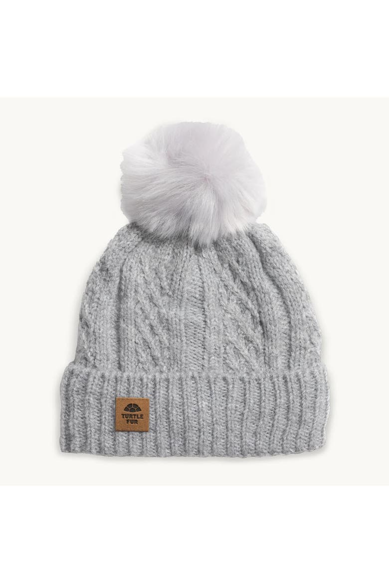 Lindsey Pom Beanie, Main, color, Smoke