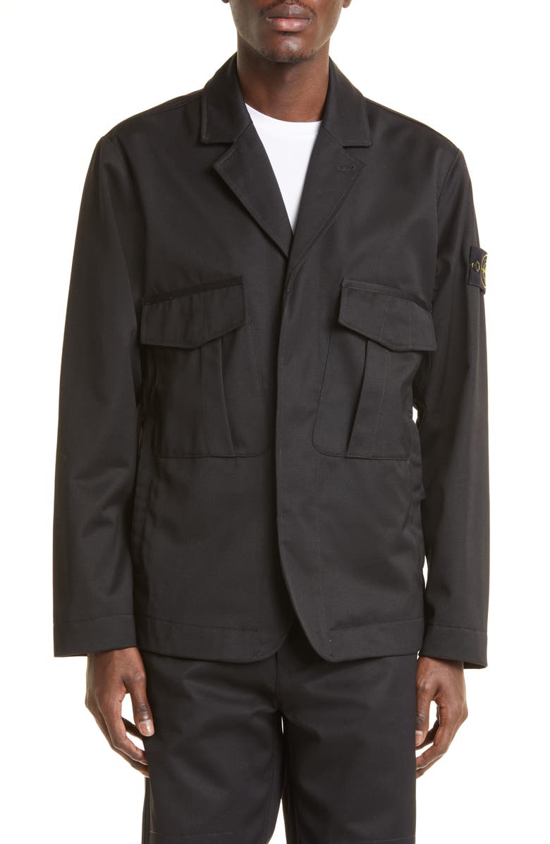 Stone Island Gabardine Workwear Jacket, Main, color, 