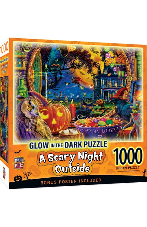 Scary Night Outside 1000pc Glow Puzzle