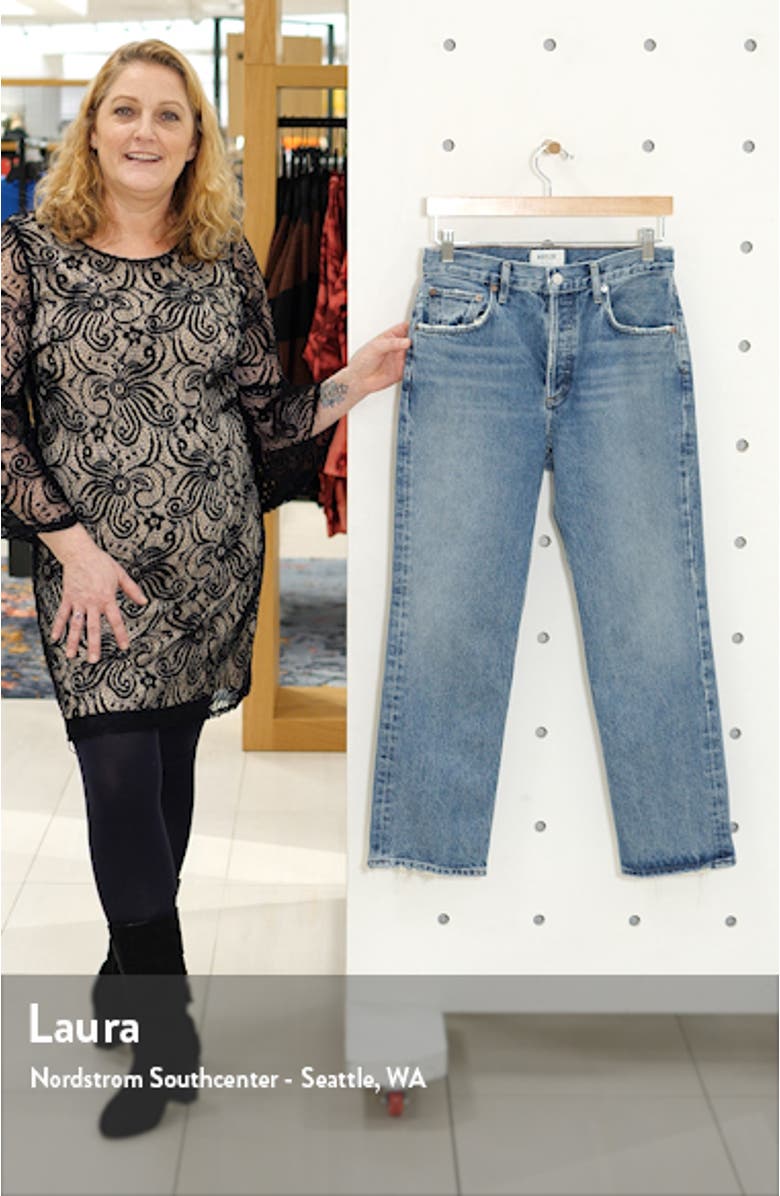 Ripley High Waist Ankle Straight Leg Jeans, sales video thumbnail