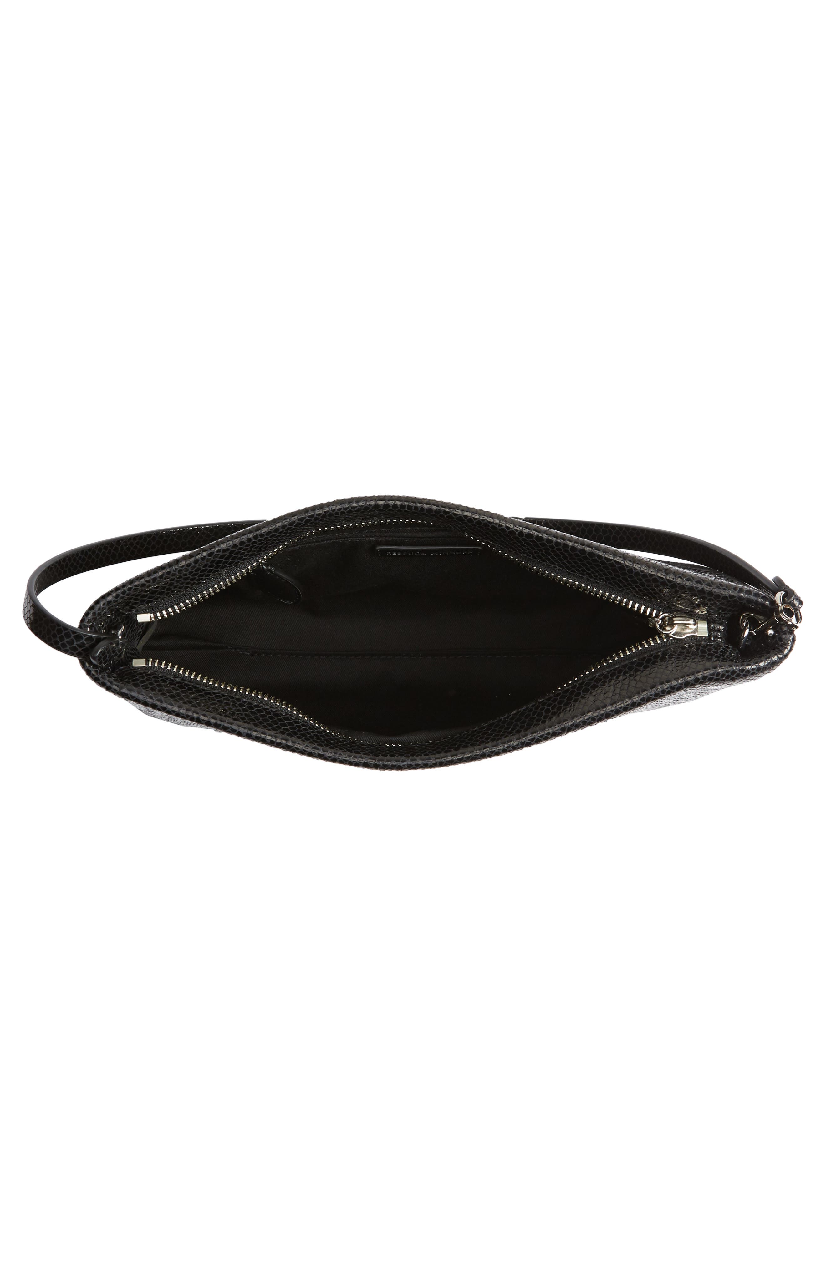 Rebecca Minkoff Leather Zip Clutch, Alternate, color, 