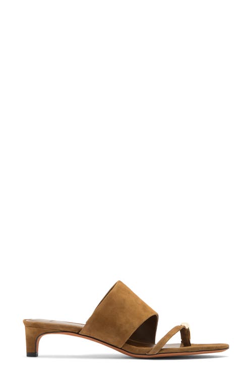 Vince Suzie Suede Kitten-heel Sandals In Brown