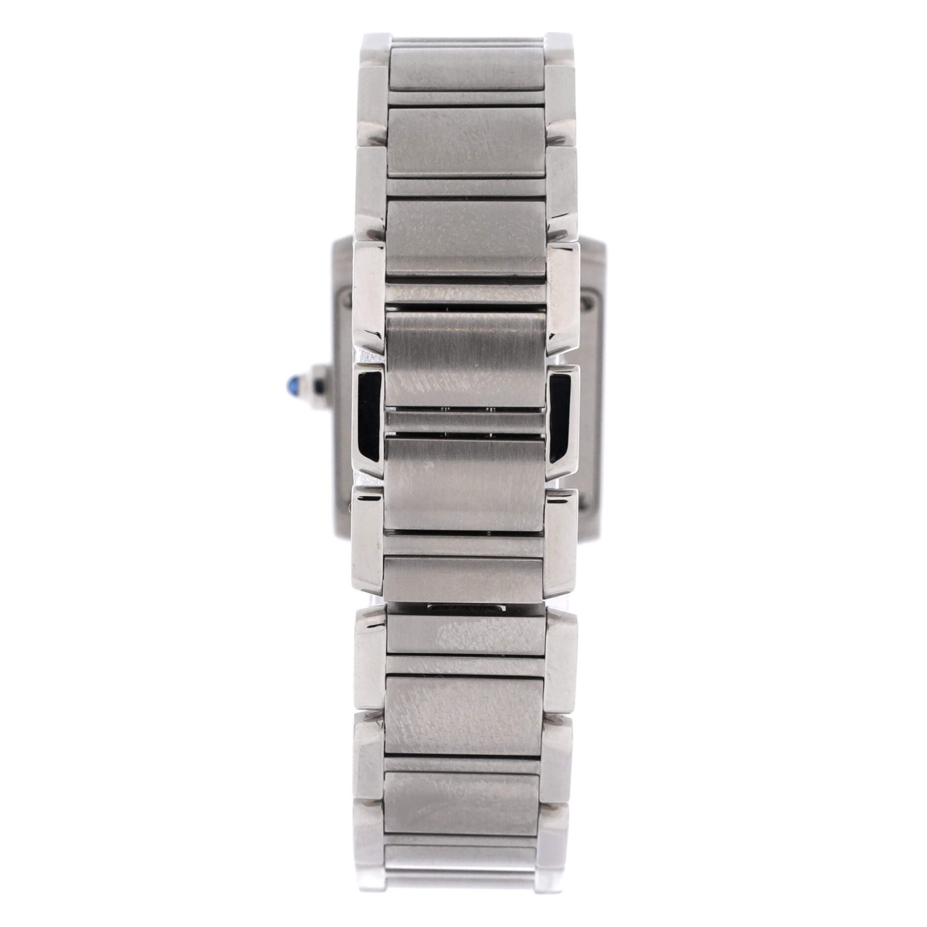 160 Limited Edition Tank Francaise Quartz Watch Stainless Steel 20, Alternate, color, Metallic Silver