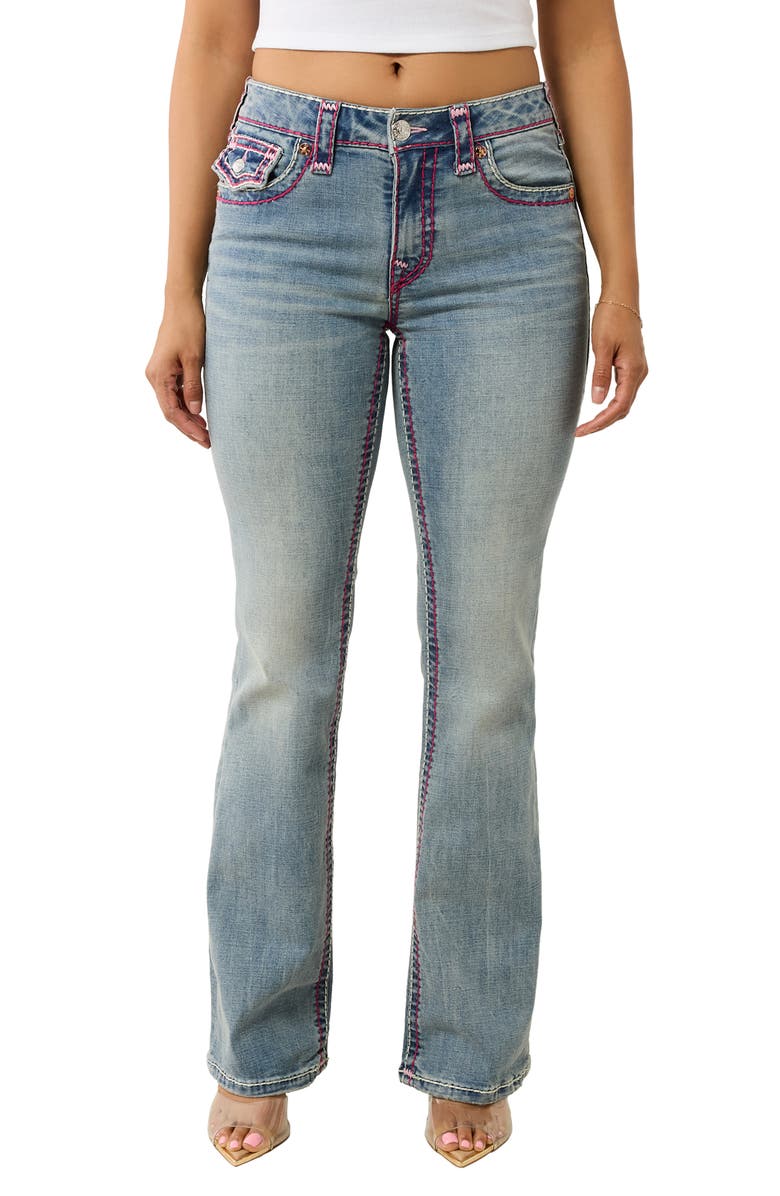 True Religion Becca Bootcut Jeans, Main, color, California Poppy