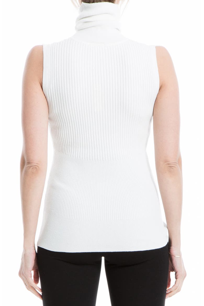 Sleeveless Ribbed Turtle Neck, Alternate, color, IVORY