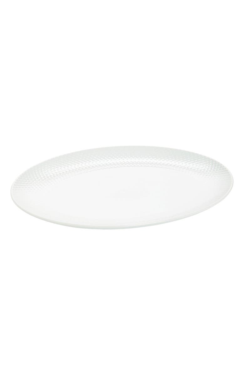 Lyngby Porcelaen Rhombe Serving Dish, Main, color, White