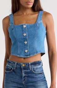 L'AGENCE Saga Square Neck Tank
