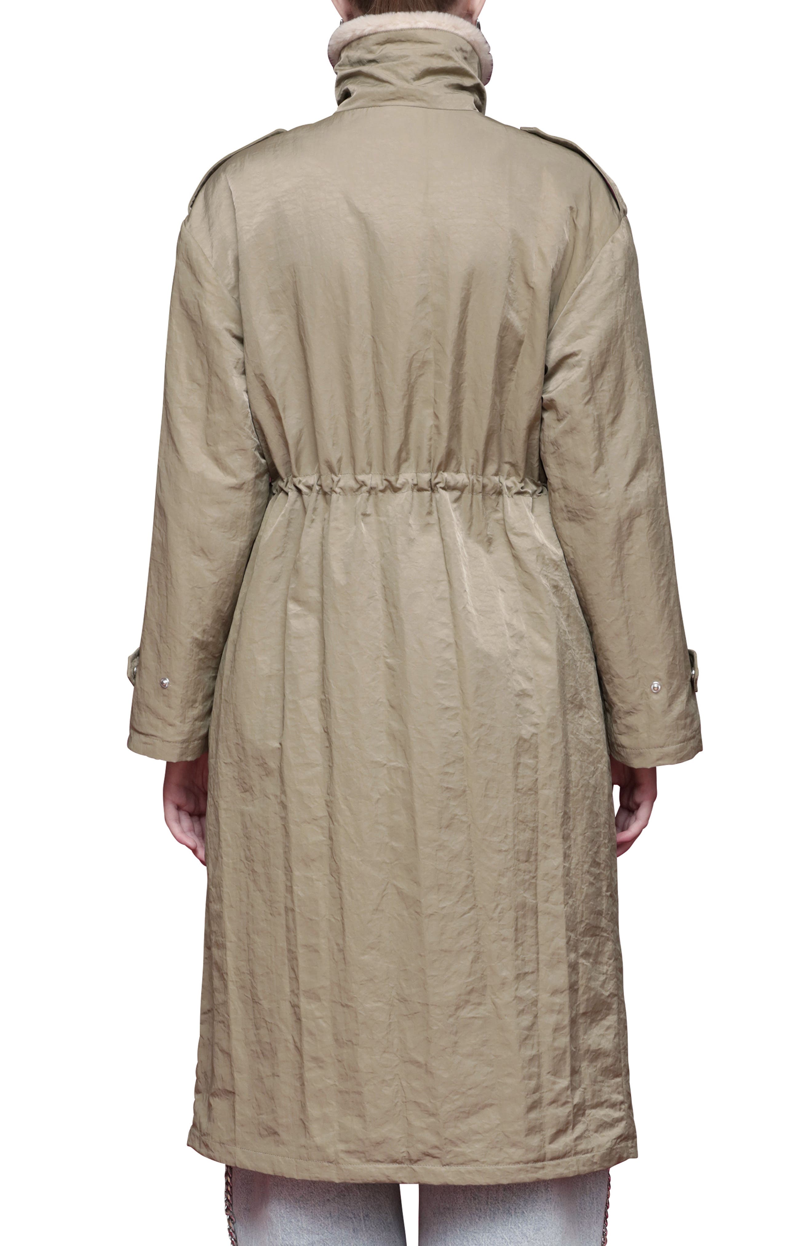 Faux Fur Trim Water Resistant Anorak