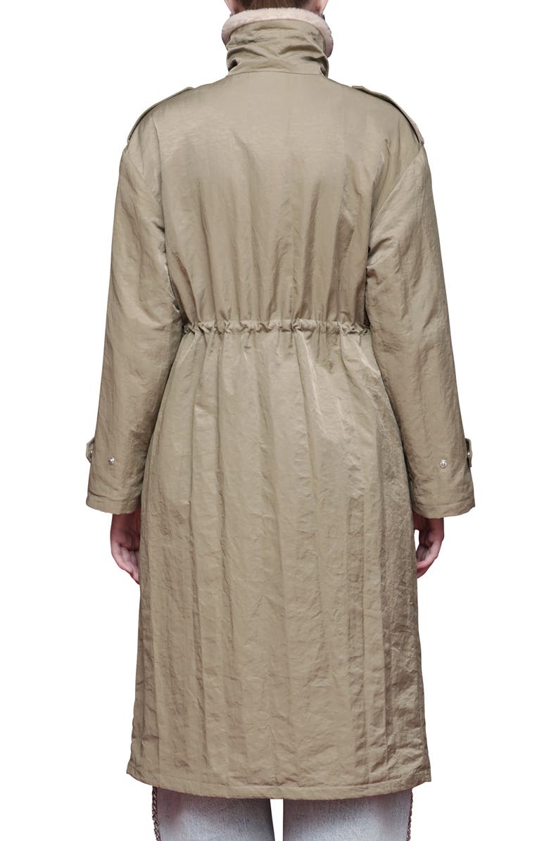 Avec Les Filles Faux Fur Trim Water Resistant Anorak, Alternate, color, Stone