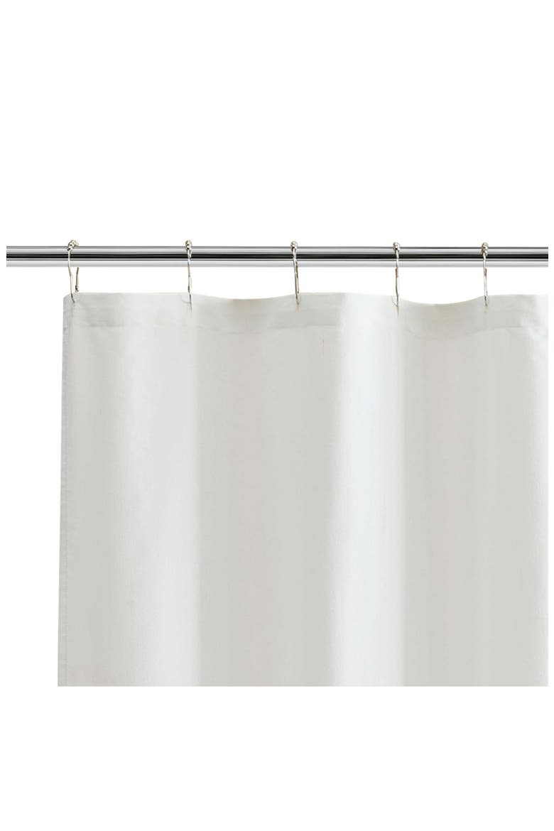 Logo Stripe Shower Curtain, Alternate, color, DEEP BLUE/ NAVIGATOR RED