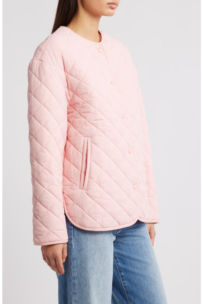 Quilted Puffer Jacket, Alternate, color, PINK