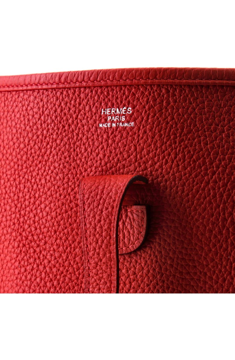 Pre-Owned Hermes Evelyne Bag Gen III Clemence PM, Alternate, color, Rouge Casaque