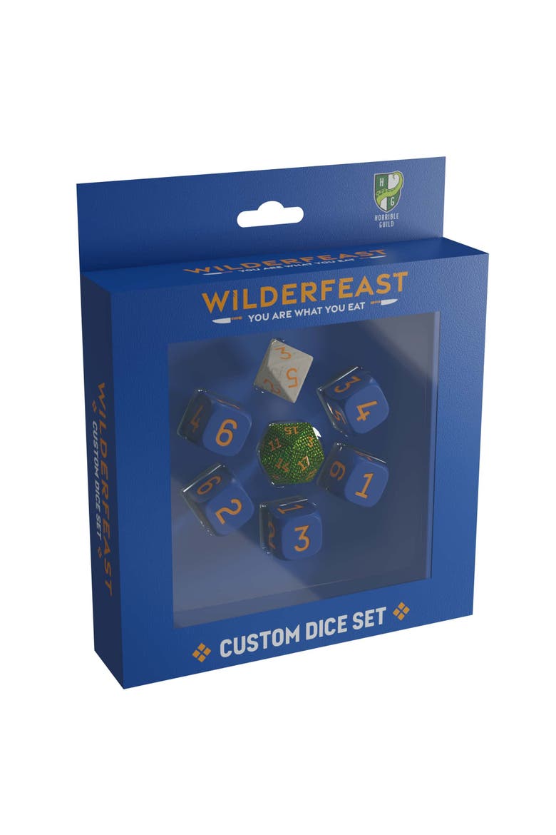 Wilderfeast Custom Dice Set 7Pc, Main, color, Multicolored
