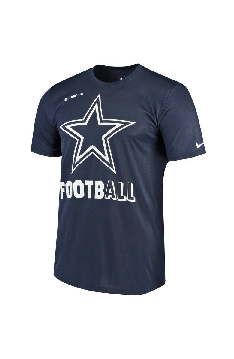 Nike Men's Nike Navy Dallas Cowboys Sideline Legend Football Performance T-Shirt, Alternate, color, 