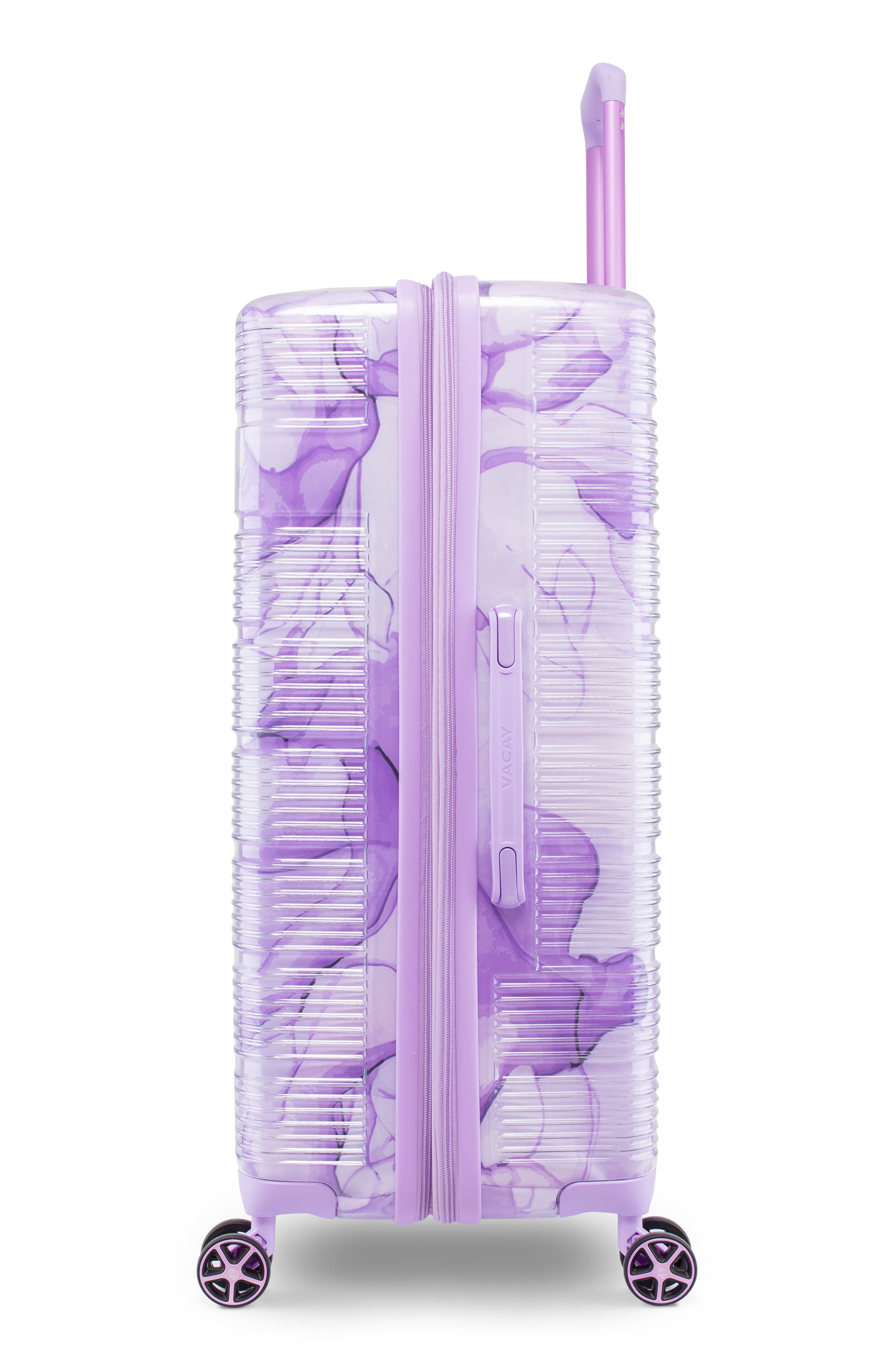 Vacay Spotlight Clear 2-Piece Lightweight Luggage Set, Alternate, color, 