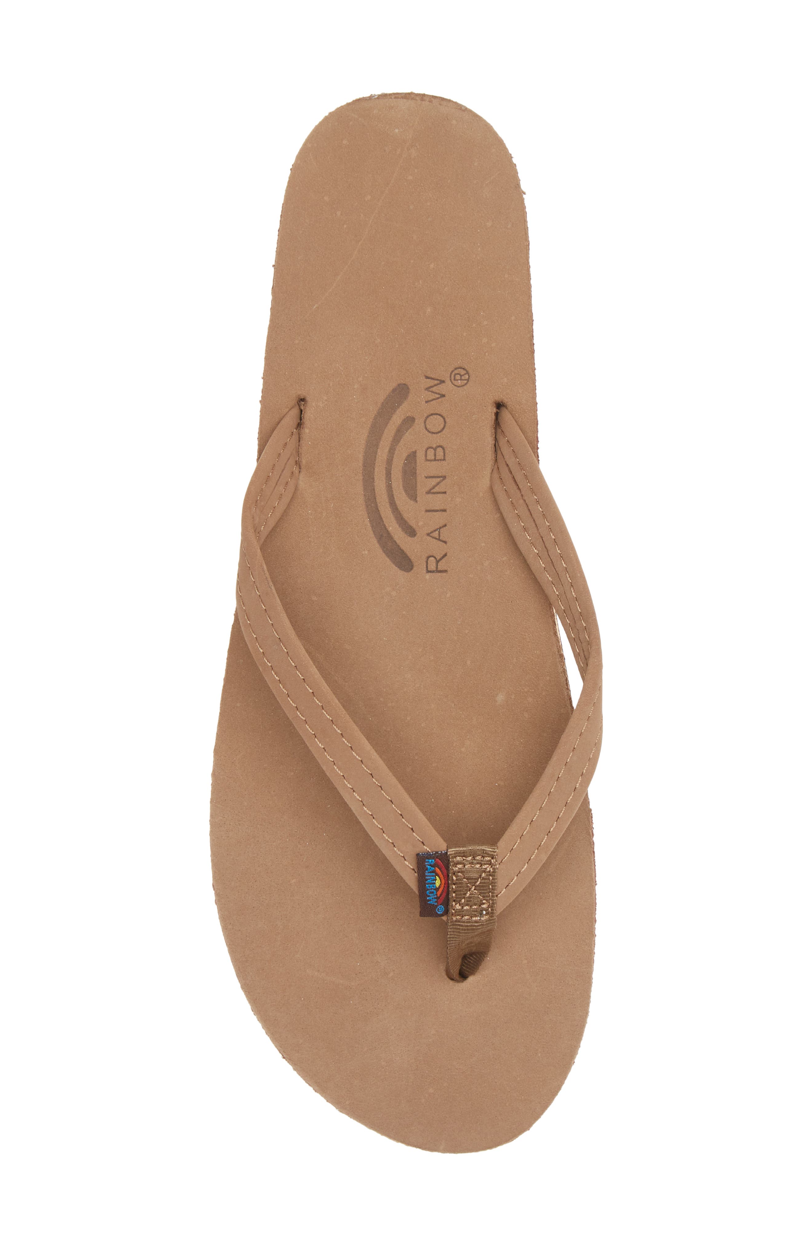 Rainbow<sup>®</sup> Rainbow Narrow Strap Sandal, Alternate, color, Black Forest Brown