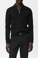 MANGO Quarter Zip Sweater