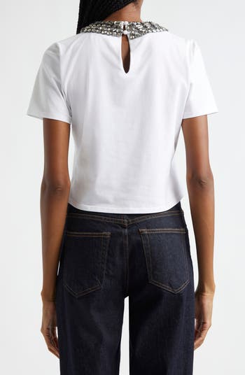 Embellished Cotton T-Shirt
