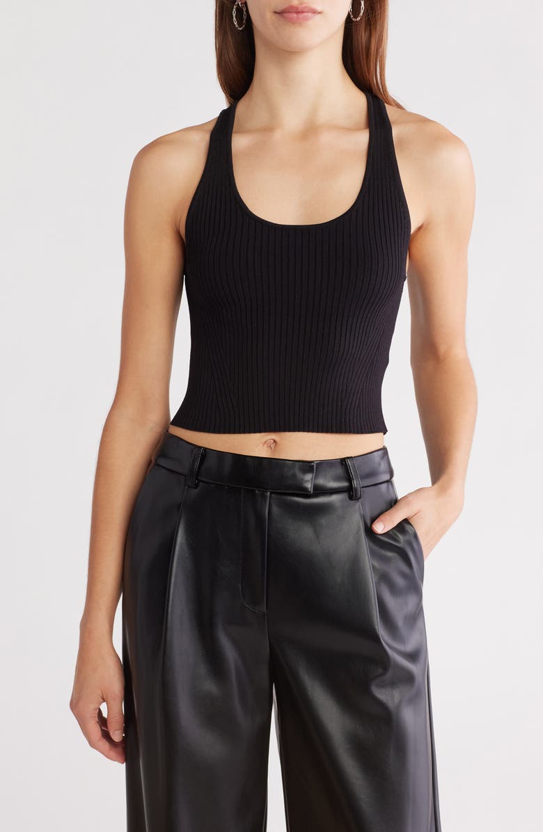 Simkhai Cecilia Rib Knit Crop Tank, Main, color, 