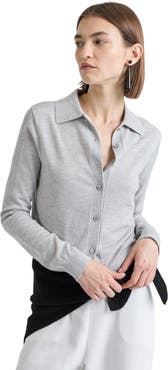 Almina Concept Button Up Knit Top
