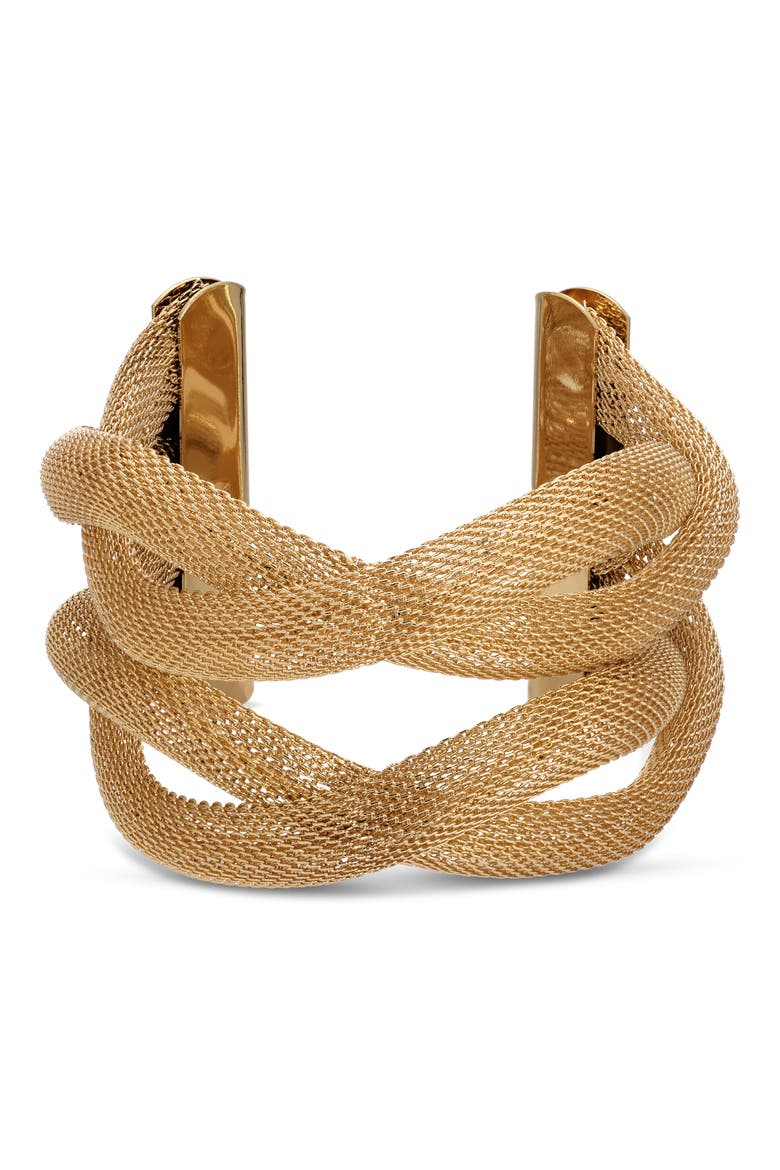 Page Cuff Bracelet, Main, color, GOLD