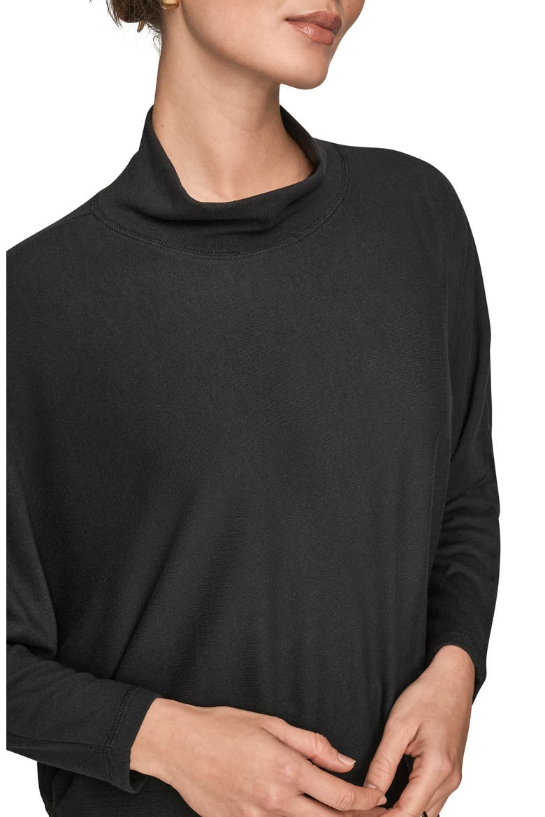 Mock Neck Sweater, Alternate, color, BLACK