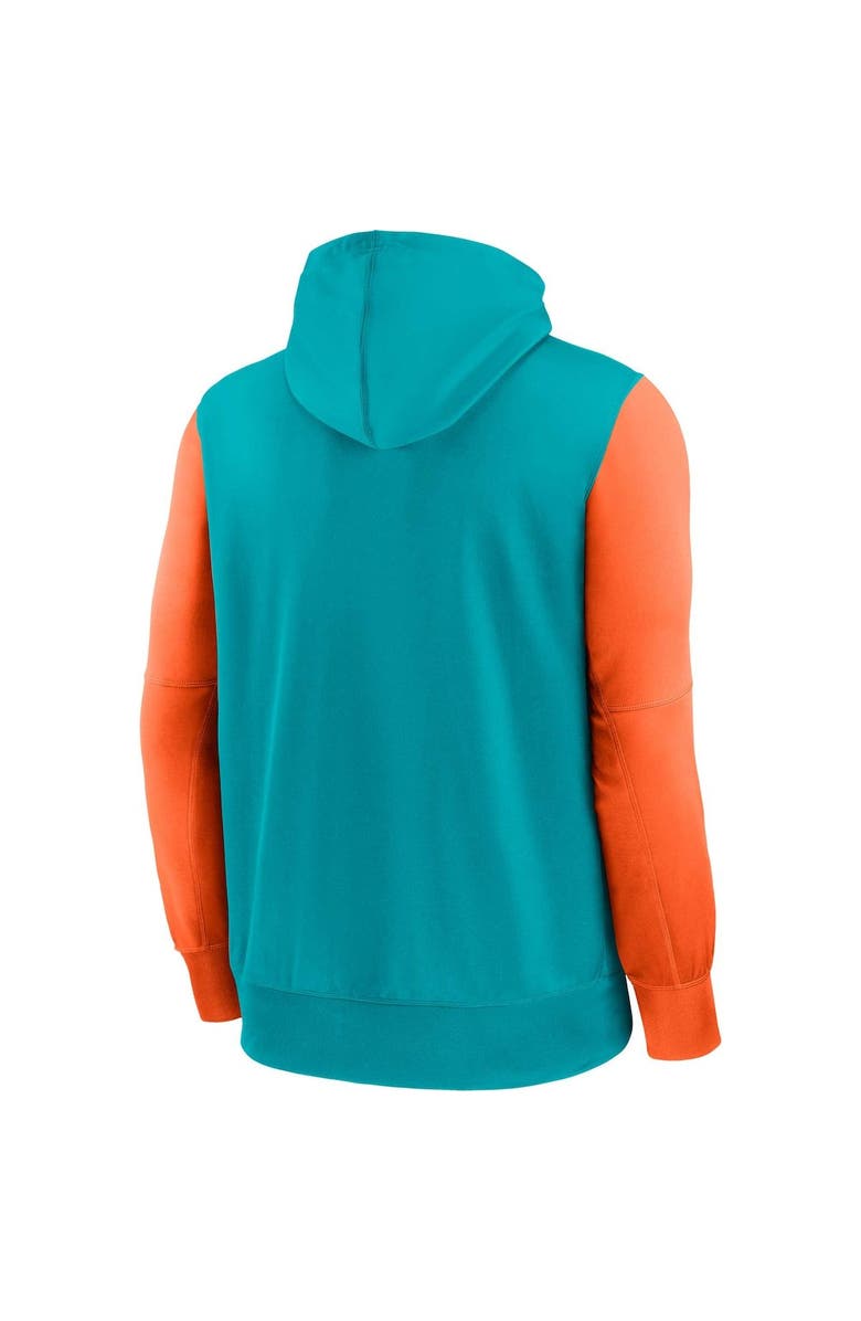 Nike Men's Nike  Aqua Miami Dolphins Performance Full-Zip Hoodie, Alternate, color, 