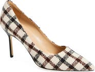 Manolo Blahnik BB Pointed Toe Tweed Pump